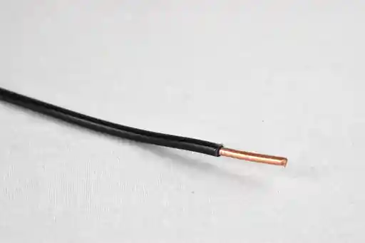 THHNCU-GENERIC THHN12SOLBLK2500R 12 AWG Solid Black Copper Wire - 2500' Reel