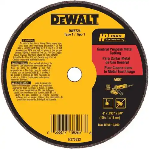 BLACK & DECKER DW8724 4-in Die Grinder Wheel