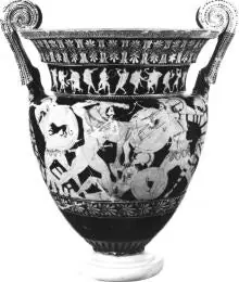 Cambridge 200068 Athenian Krater, Volute