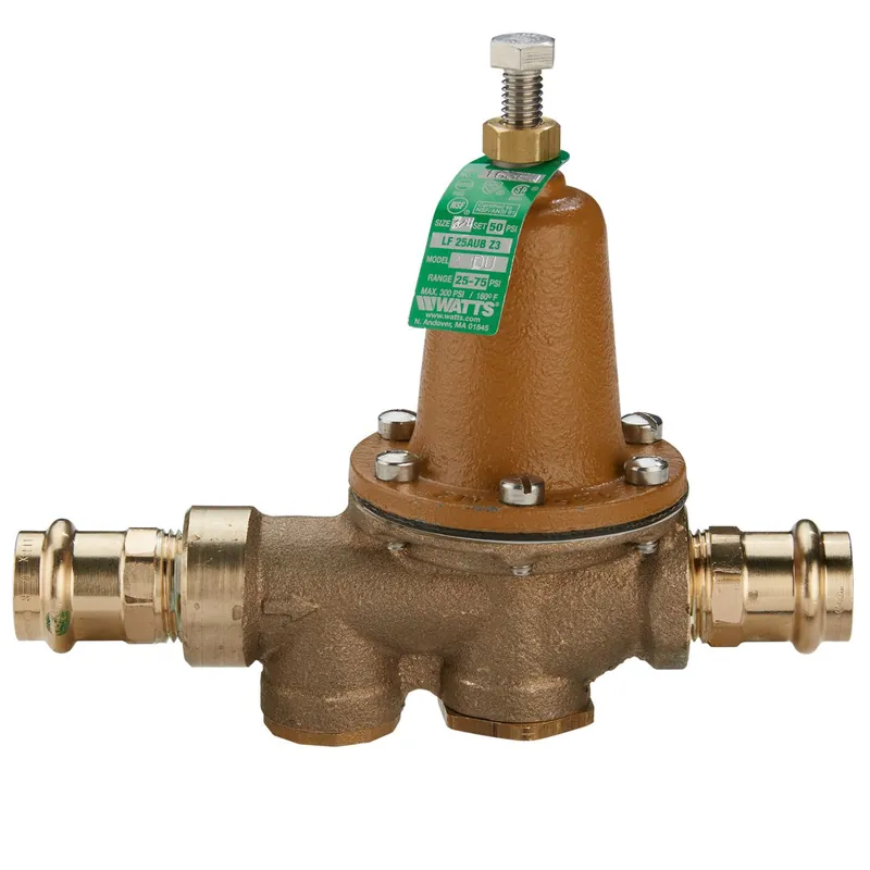WATTS 0125572 Lead Free Water Pressure Reducing Valve Press x Press