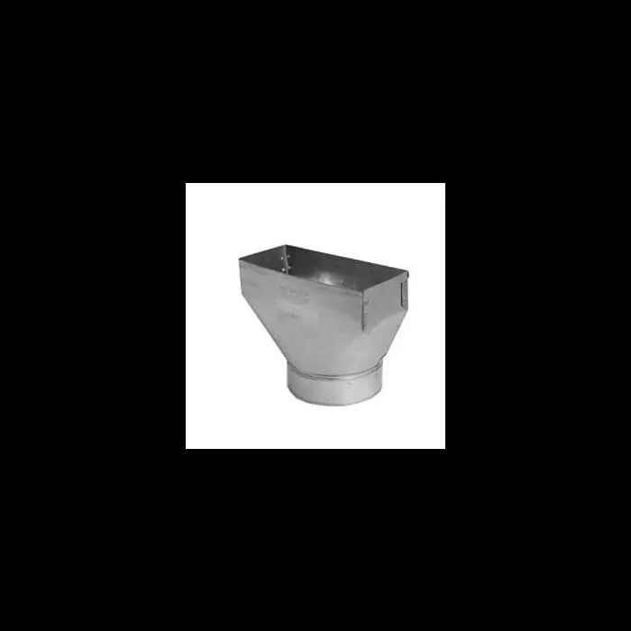 Gray Metal Products 10X4X4-110R Straight Register Boot