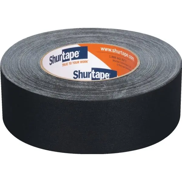 SHURTAPE 106061 P-628 Professional Grade Gaffer Tape - Black
