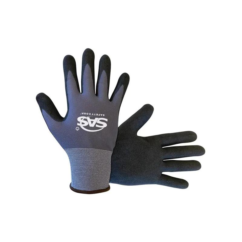 SAS Safety 670-7003 Palm Gloves L Ergonomic Thumb Elastic Cuff
