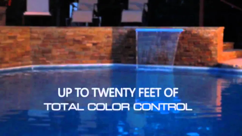 Zodiac Pool System 25677-339-000 Brilliant Wonders 36 LED Waterfall with Back Port and 100' Cord