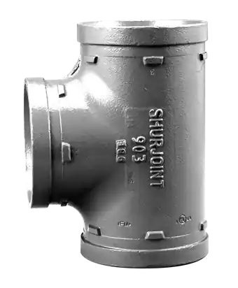 Shurjoint SJT9036G Grooved End Fire Protection Tee 6-inch