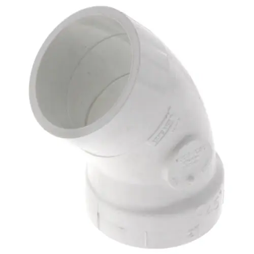 NIBCO P323-020 2 PVC DWV 45 Street Elbow