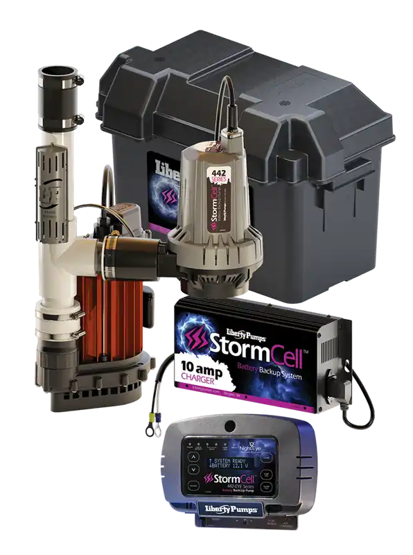 LIBERTY LIBPC45744210A Sump Pump Combo System Primary and Backup