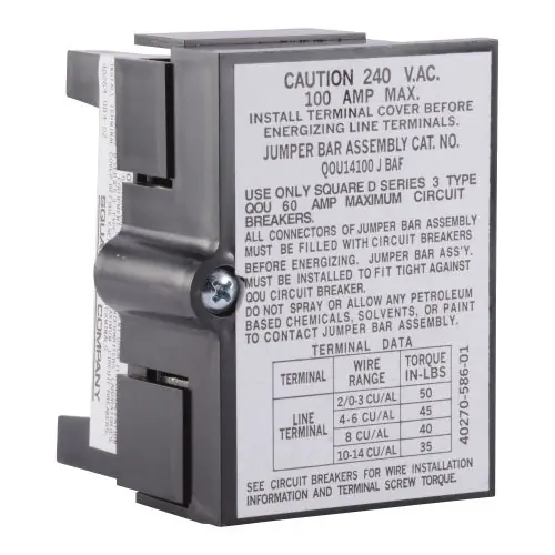 Telemecanique QOU14100JBAF Jumper Bar Assembly