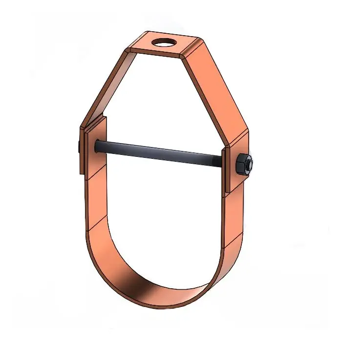 HANGERS 110CTI0400 Adjustable Clevis Hanger, 4 Inch, Copper Plated