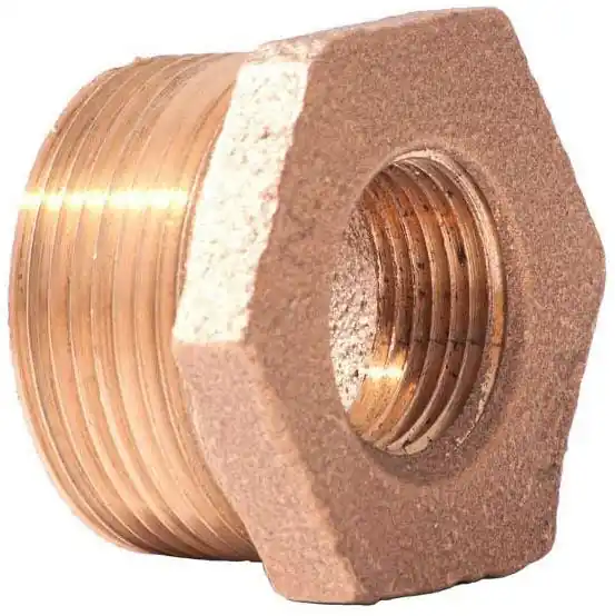 NIBCO XNL114-2412 1-1/2 x 3/4 Inch Lead Free Brass Hex Bushing