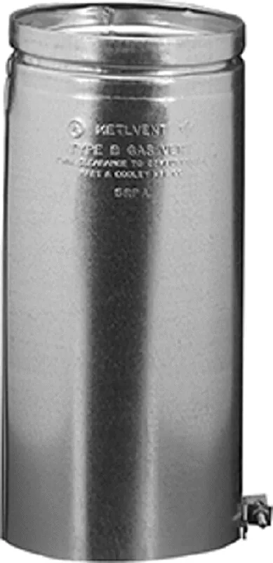 HART 16008 3 x 12 Inch Adjustable Length B-Vent Pipe