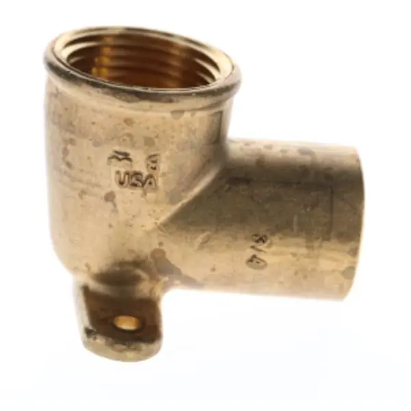 Mueller Industries COPF-075-DE90-LF 3/4 Copper Sweat Fittings - Drop Ear 90 Degree Elbow C x FPT
