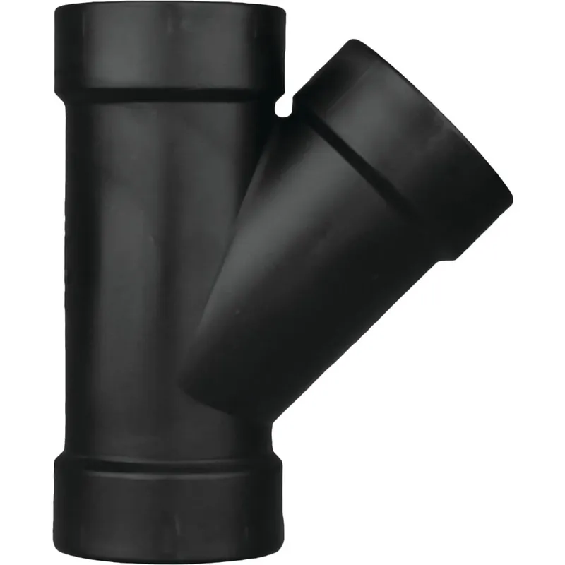 Charlotte Pipe and Foundry ABS006001200 4 Inch Hub X 4 Inch Hub ABS Wye