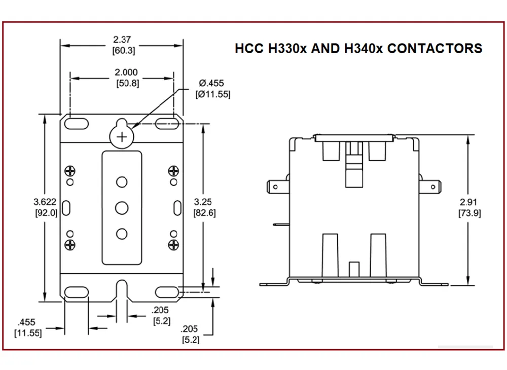 Genteq Motors H330B-F Genteq Motors Contactor H330B-F 120V AC