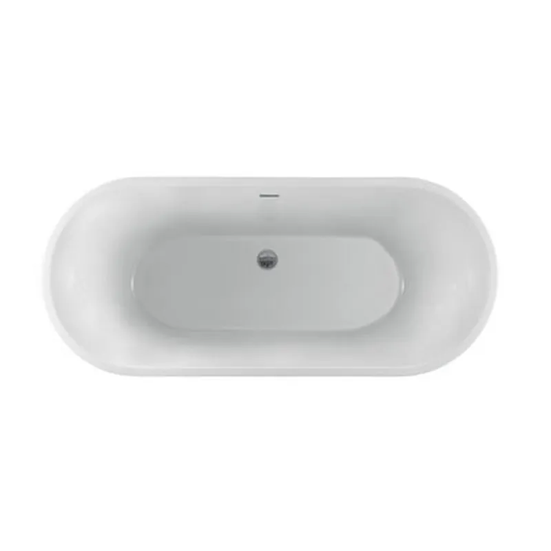 Barclay ATSOVN67FIG-MB Radcliff 67-Inch Acrylic Freestanding Soaking Bathtub