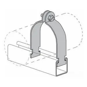 ALLIED PS1100-1-1/2-SS 1-1/2 Inch Standard Strut Strap