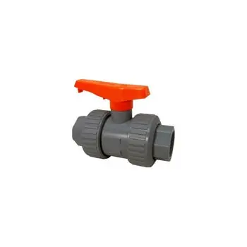 VALVES U45TB-V 1/2 Ball Valve - Model D Universal Ends Tru-Bloc True Union PVC Schedule 80 FKM