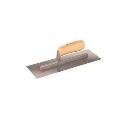 BONTRADETOUGH 82-290 Concrete Trowel - Steel 12 x 4 with Wood Handle