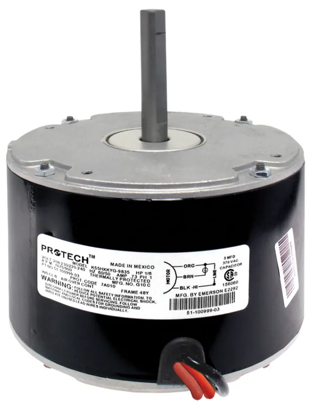 RUUD 51-100999-03 Condenser Motor 1/6 HP 208-230V