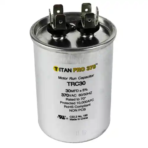 Titan Pro 370 RD30-370 Motor Run Capacitor 30 MFD 370 VAC
