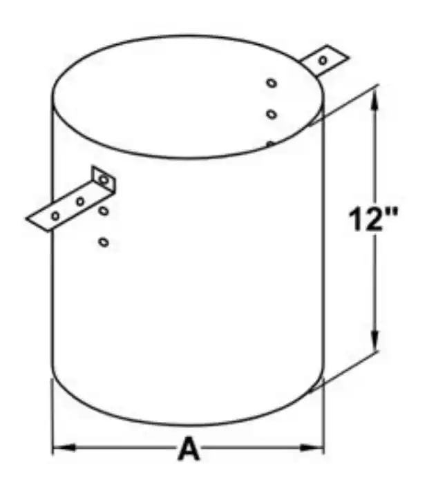 HART & COOLEY 6TLCRRS 6 Rafter Radiation Shield