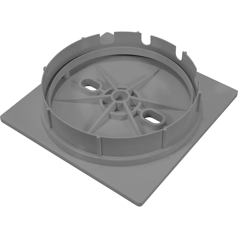 Zodiac 25538-901-000 Square Skimmer Cover and Collar Assembly Gray