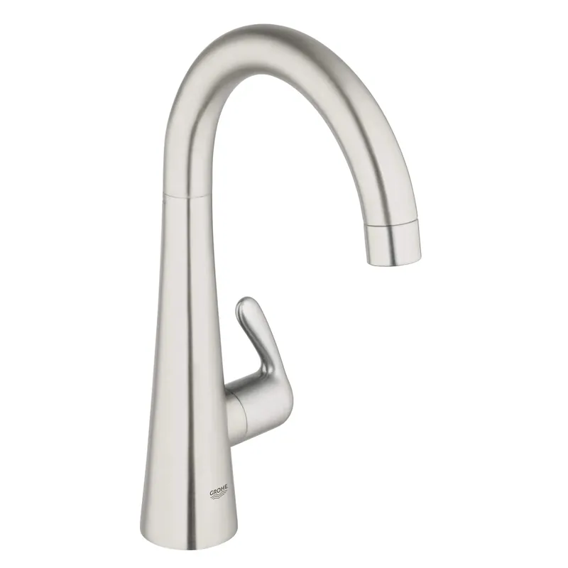 GROHE 30026SD0 Ladylux3 RealSteel Single-Handle Pillar Tap