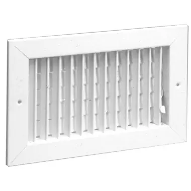 HART & COOLEY 821-12X6W Steel Register with Vertical Fins