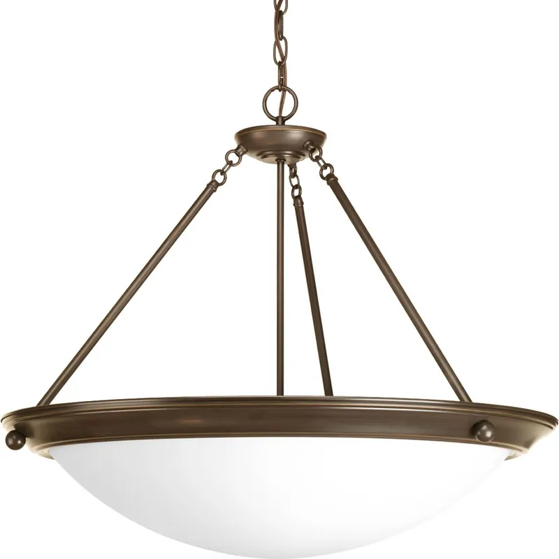 HUBBELL P3487-20 Eclipse Antique Bronze Inverted Pendant Light