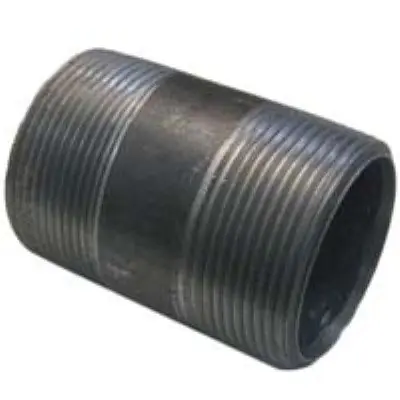 ANVIL ZNB066 1-1/4 MPT X 6 Black Steel Nipple