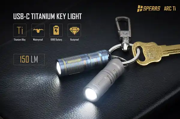SPEARS 10180 ARC Ti Rechargeable Mini Key Light