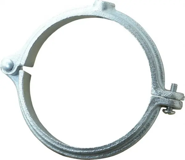HANGERS 41HG0400 Split Ring Hanger, Electro-Galvanized, for 4 in. Pipe