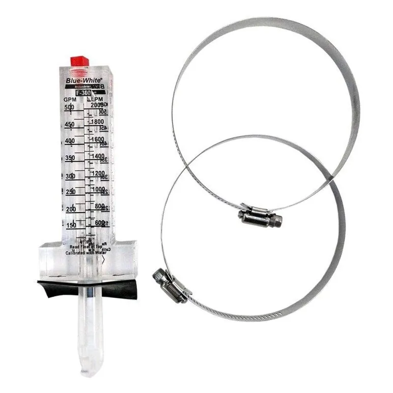 Mullarkey Associates F-30300P 3 Horizontal Flow Acrylic Flow Meter 45-240 GPM