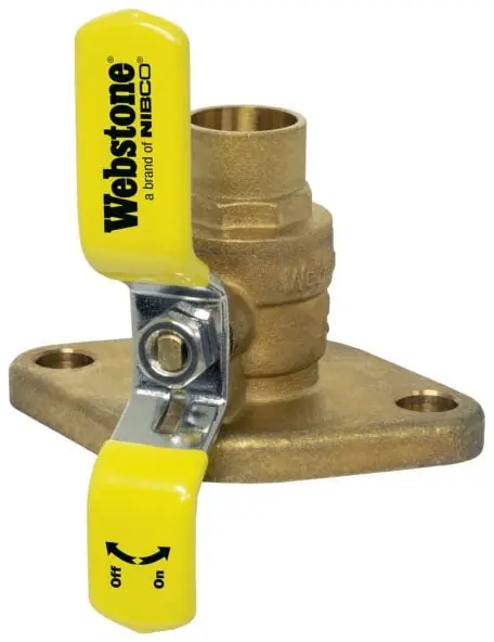 NIBCO H-50406 Forged Brass Ball Valve 1-1/2 in. Sweat x Flanged
