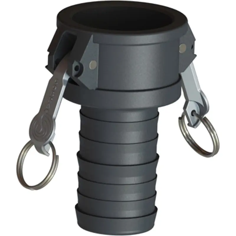 CAMPBELL C-PP-400 Cam & Groove Coupling, 4 in Poly-Glass