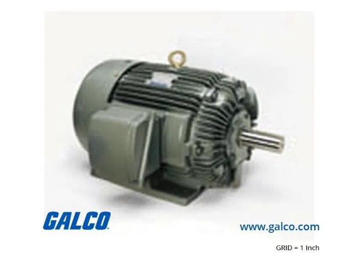 TECO EP0154 15 HP AC Motor 1800 RPM 254T Frame