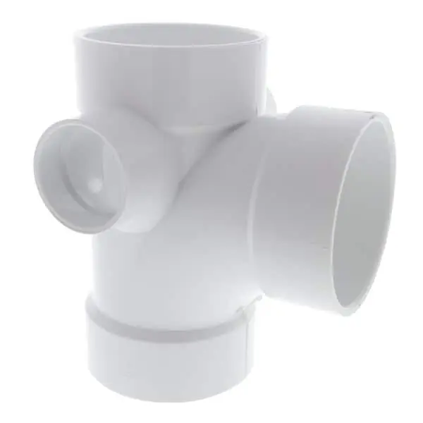 NIBCO P401-532 6 x 6 x 4 PVC DWV Sanitary Tee