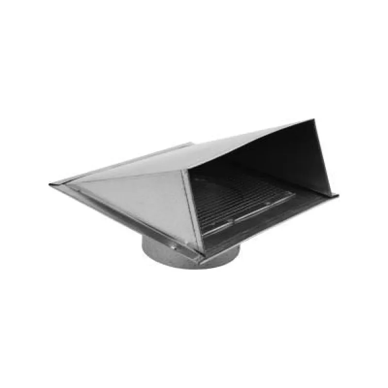 Gray Metal South 6-329 Fresh Air Intake with Screen 6-Inch