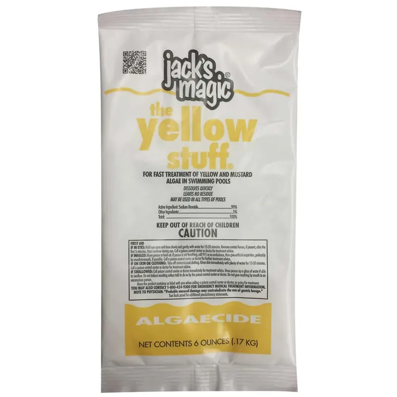 JACKS MAGIC JMYELLOW06/60 Yellow Stuff Packets (60) Algaecide