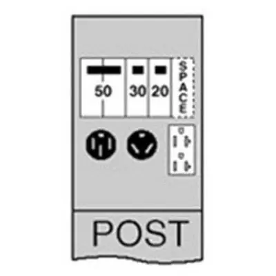 MIDWEST TOOL U075CP6010 Unmetered Power Outlet Pedestal