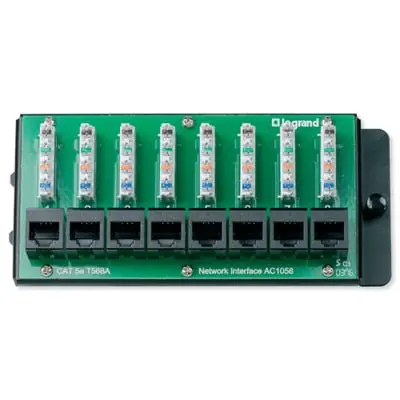 OnQ AC1058 8-Port Cat5e Network Interface Module