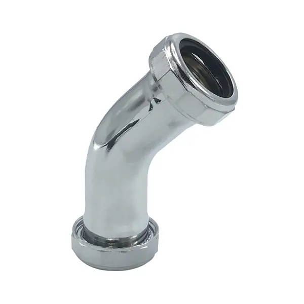 1 1/4'' Chrome-Plated Double Slip 45 Degree Elbow