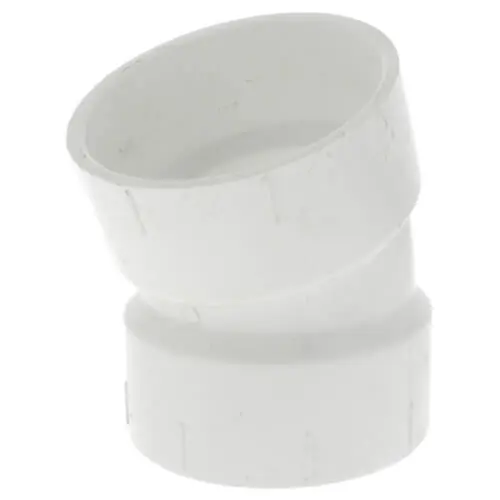 NIBCO P324-030 PVC DWV 22.5 Degree Elbow 3 Inch