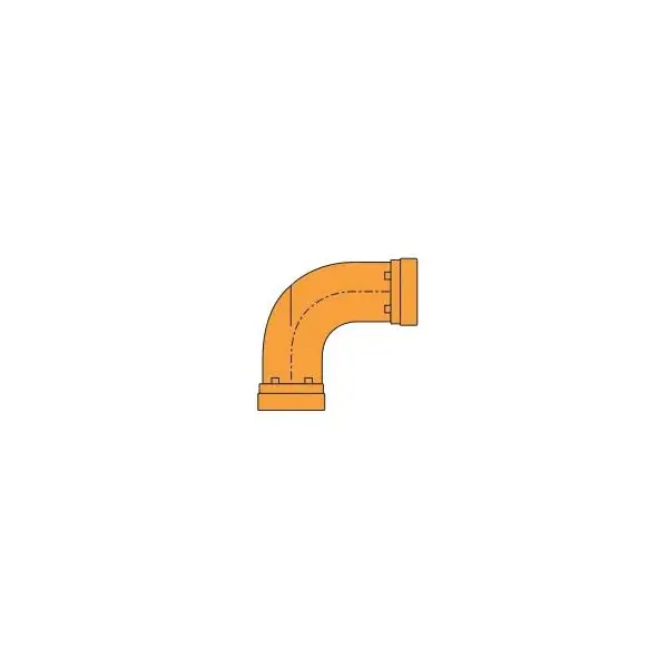 GRUVLOK 0390030914 90 Degree Long Radius Elbow