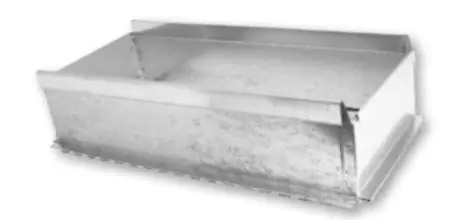 Gray Metal Products 18X8-141SD Slide & Drive Trunk Duct Straight Start Collar 18 x 8