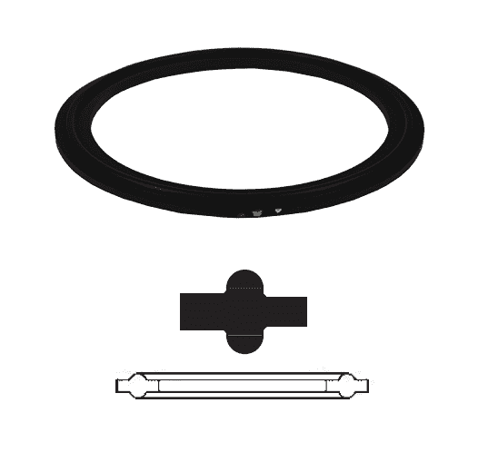 PARKER 40MP-G600 Standard Clamp Gasket 6-inch Replacement MPN