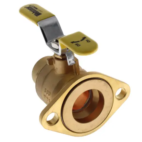 NIBCO H-51405W NIBCO H-51405W 1-1/4 Sweat Full Port Brass Uni-Flange Isolator Ball Valve