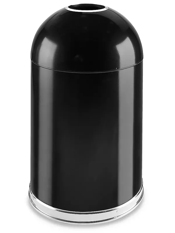 ULINE 3489 Domed Open Top Trash Can - 20 Gallon