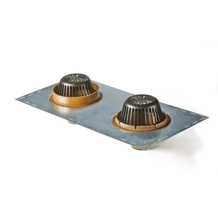 JR Smith 1850Y03-CID Combination Roof Drain & Overflow with CI Dome