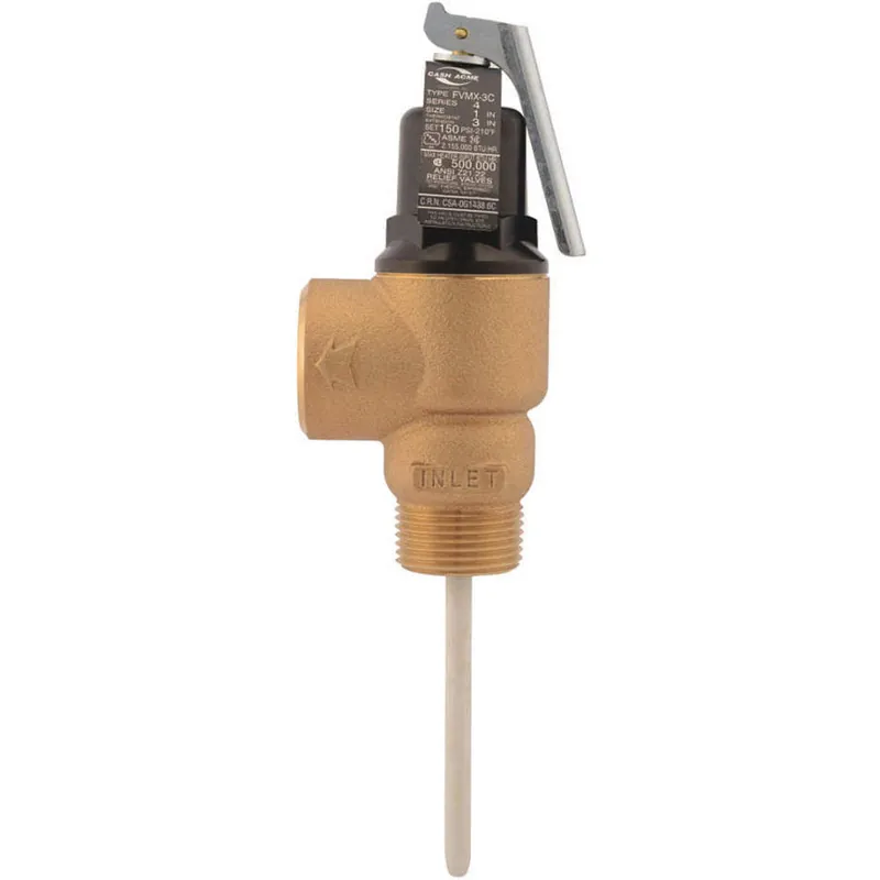 CASH-ACME 25404 Temperature and Pressure Relief Valve 1 Inch Replacement MPN